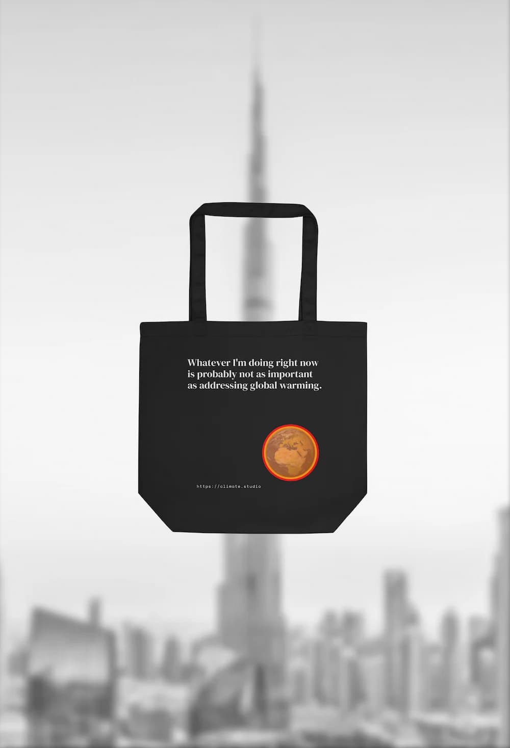 J. Paul Neeley Climate Studio — Context tote bag editorial image: Dubai