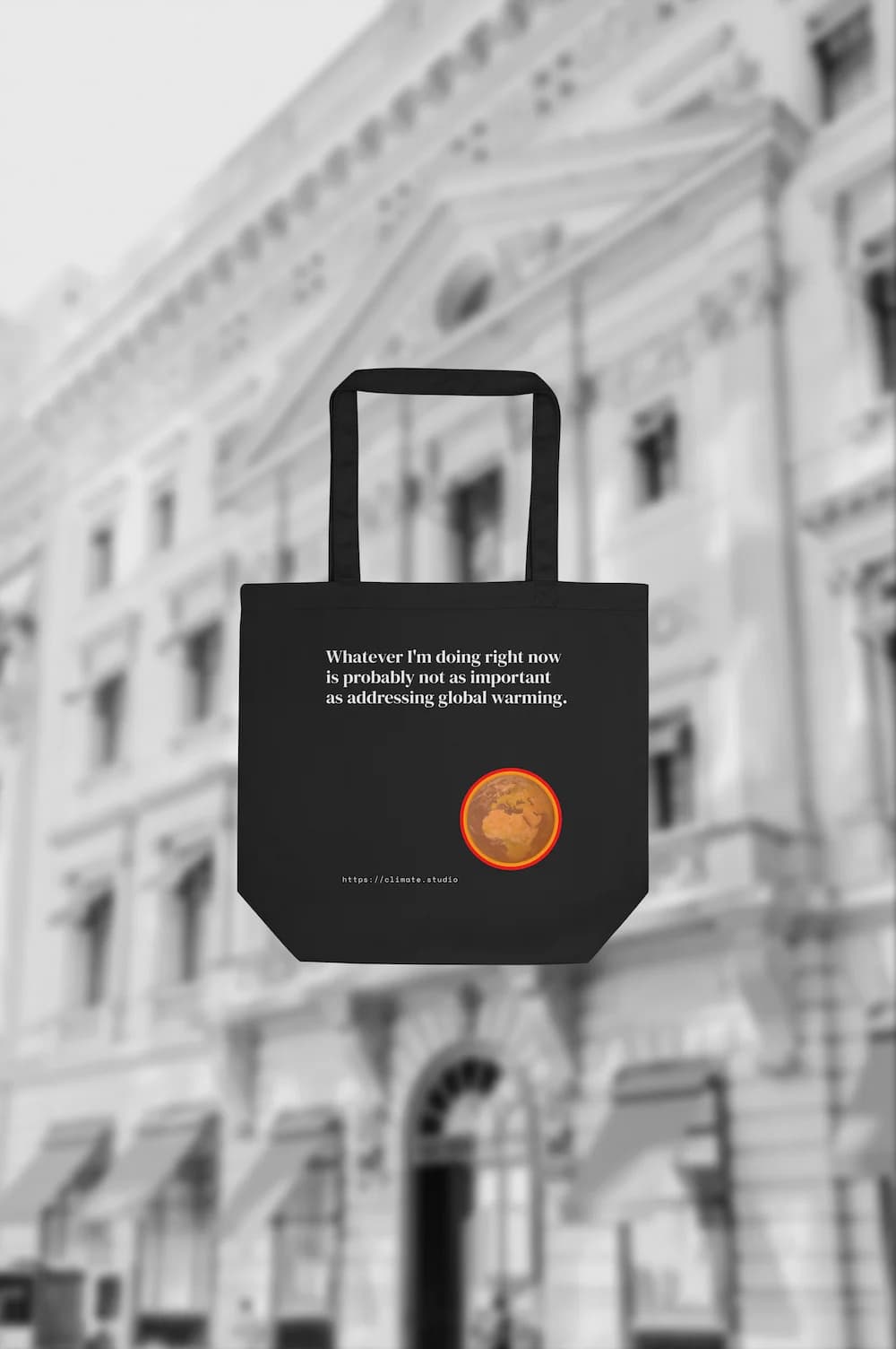 J. Paul Neeley Climate Studio — Context tote bag editorial image: Fashion House