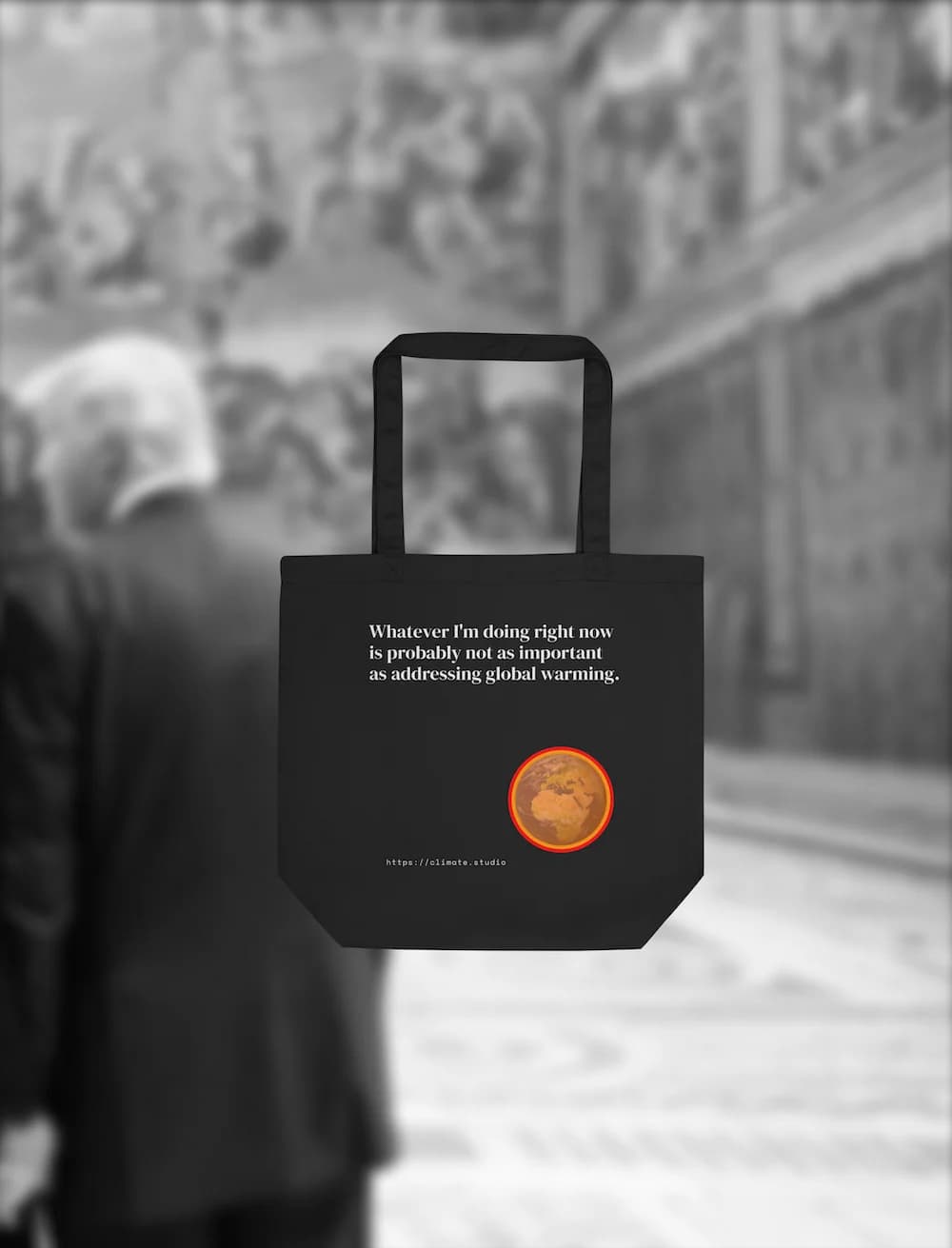 J. Paul Neeley Climate Studio — Context tote bag editorial image: Vatican